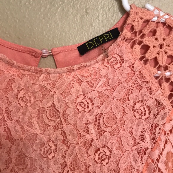 Depot Coral Quarter Length Sleeve Dress - Picture 4 of 6